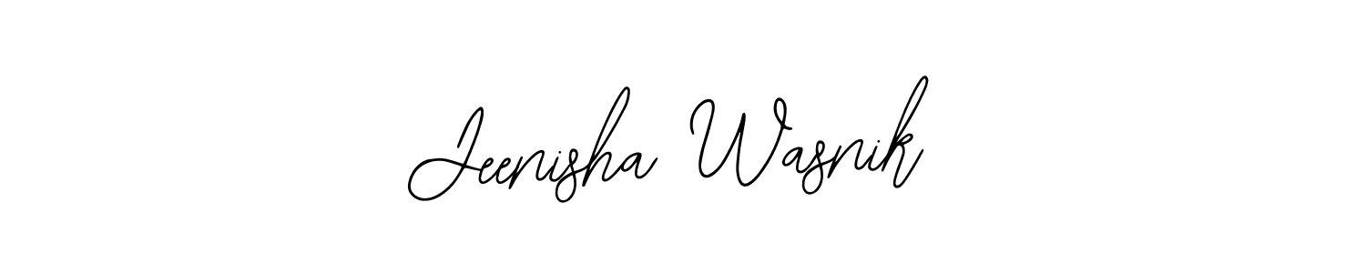 How to Draw Jeenisha Wasnik signature style? Bearetta-2O07w is a latest design signature styles for name Jeenisha Wasnik. Jeenisha Wasnik signature style 12 images and pictures png