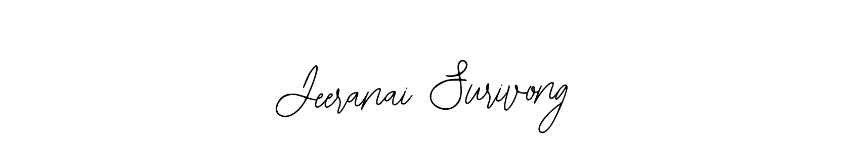 Use a signature maker to create a handwritten signature online. With this signature software, you can design (Bearetta-2O07w) your own signature for name Jeeranai Surivong. Jeeranai Surivong signature style 12 images and pictures png