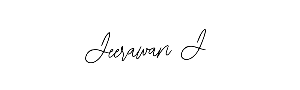 Use a signature maker to create a handwritten signature online. With this signature software, you can design (Bearetta-2O07w) your own signature for name Jeerawan J. Jeerawan J signature style 12 images and pictures png