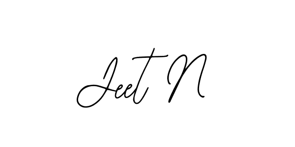 Create a beautiful signature design for name Jeet N. With this signature (Bearetta-2O07w) fonts, you can make a handwritten signature for free. Jeet N signature style 12 images and pictures png