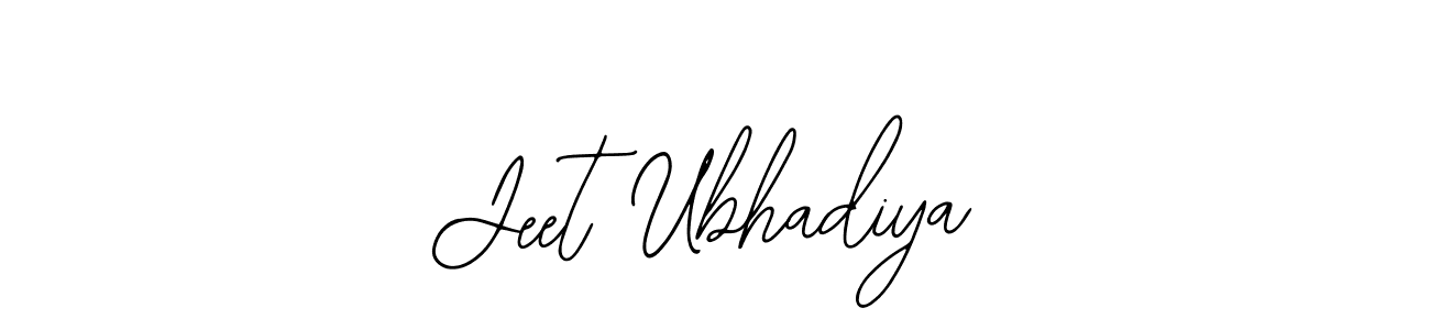 Bearetta-2O07w is a professional signature style that is perfect for those who want to add a touch of class to their signature. It is also a great choice for those who want to make their signature more unique. Get Jeet Ubhadiya name to fancy signature for free. Jeet Ubhadiya signature style 12 images and pictures png