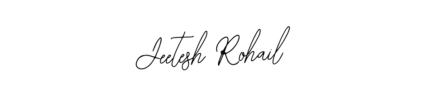 How to make Jeetesh Rohail name signature. Use Bearetta-2O07w style for creating short signs online. This is the latest handwritten sign. Jeetesh Rohail signature style 12 images and pictures png