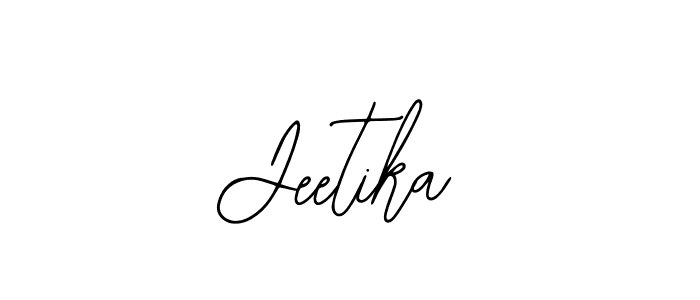 You should practise on your own different ways (Bearetta-2O07w) to write your name (Jeetika) in signature. don't let someone else do it for you. Jeetika signature style 12 images and pictures png