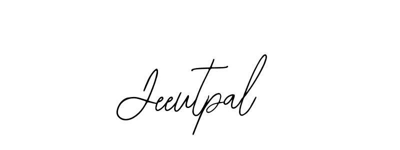 Use a signature maker to create a handwritten signature online. With this signature software, you can design (Bearetta-2O07w) your own signature for name Jeeutpal. Jeeutpal signature style 12 images and pictures png