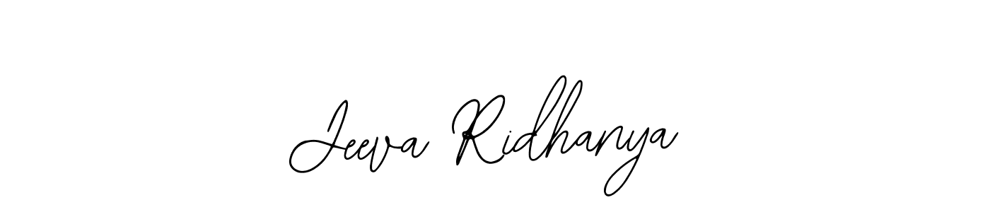 How to make Jeeva Ridhanya signature? Bearetta-2O07w is a professional autograph style. Create handwritten signature for Jeeva Ridhanya name. Jeeva Ridhanya signature style 12 images and pictures png