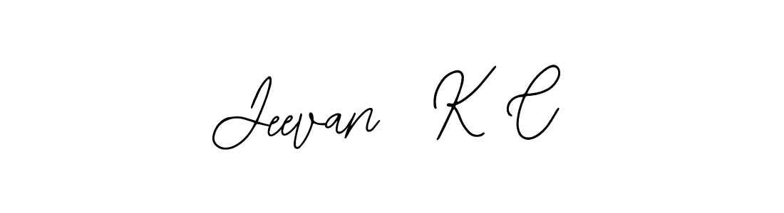 Also You can easily find your signature by using the search form. We will create Jeevan  K C name handwritten signature images for you free of cost using Bearetta-2O07w sign style. Jeevan  K C signature style 12 images and pictures png