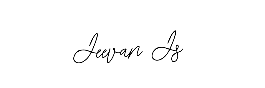 The best way (Bearetta-2O07w) to make a short signature is to pick only two or three words in your name. The name Jeevan Js include a total of six letters. For converting this name. Jeevan Js signature style 12 images and pictures png