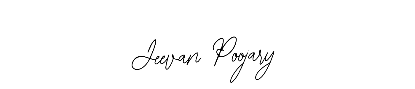 Use a signature maker to create a handwritten signature online. With this signature software, you can design (Bearetta-2O07w) your own signature for name Jeevan Poojary. Jeevan Poojary signature style 12 images and pictures png