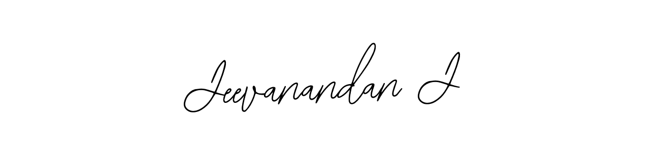 Use a signature maker to create a handwritten signature online. With this signature software, you can design (Bearetta-2O07w) your own signature for name Jeevanandan J. Jeevanandan J signature style 12 images and pictures png