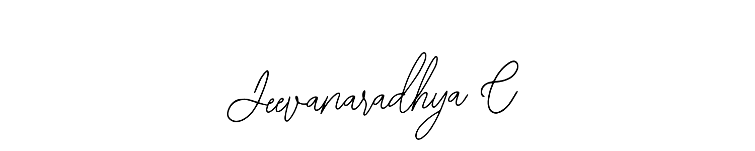 How to Draw Jeevanaradhya C signature style? Bearetta-2O07w is a latest design signature styles for name Jeevanaradhya C. Jeevanaradhya C signature style 12 images and pictures png