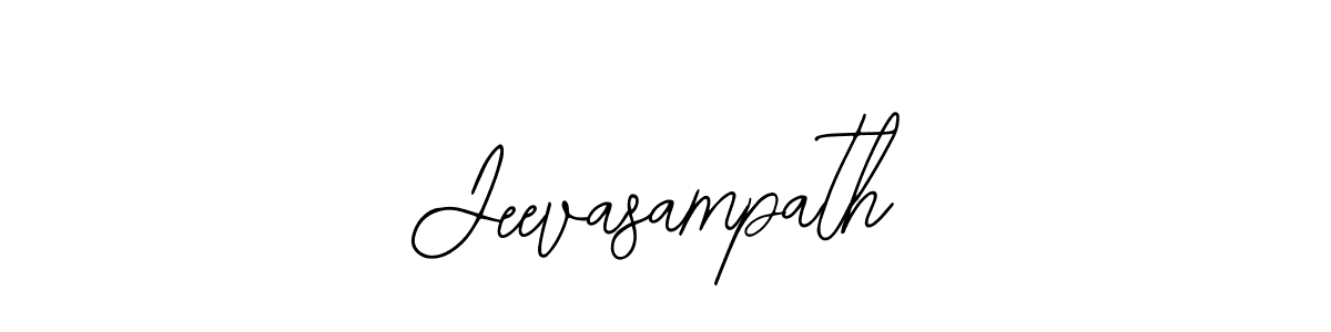 You should practise on your own different ways (Bearetta-2O07w) to write your name (Jeevasampath) in signature. don't let someone else do it for you. Jeevasampath signature style 12 images and pictures png