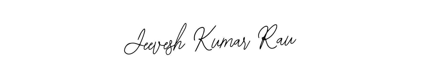 How to make Jeevesh Kumar Rau name signature. Use Bearetta-2O07w style for creating short signs online. This is the latest handwritten sign. Jeevesh Kumar Rau signature style 12 images and pictures png