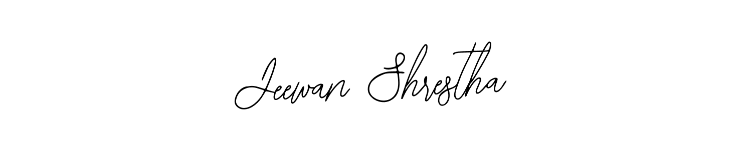 The best way (Bearetta-2O07w) to make a short signature is to pick only two or three words in your name. The name Jeewan Shrestha include a total of six letters. For converting this name. Jeewan Shrestha signature style 12 images and pictures png