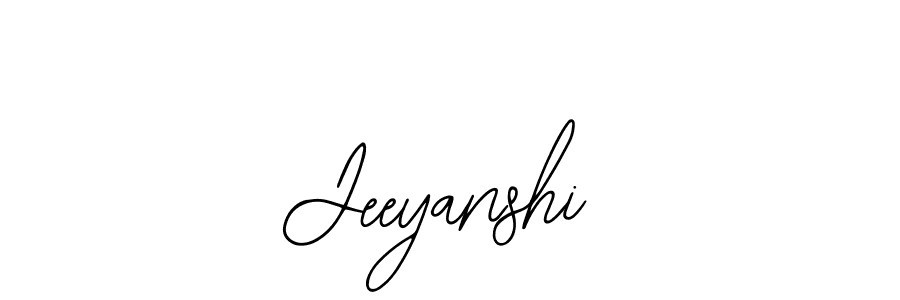 Similarly Bearetta-2O07w is the best handwritten signature design. Signature creator online .You can use it as an online autograph creator for name Jeeyanshi. Jeeyanshi signature style 12 images and pictures png