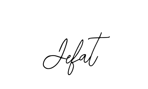 How to make Jefat name signature. Use Bearetta-2O07w style for creating short signs online. This is the latest handwritten sign. Jefat signature style 12 images and pictures png