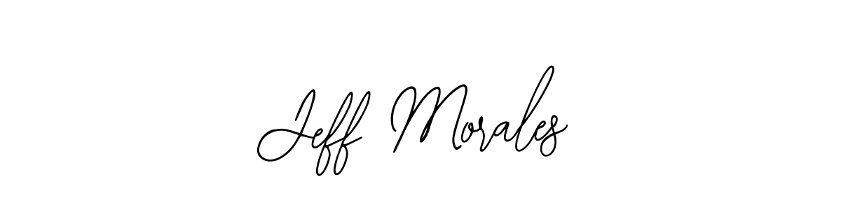 Use a signature maker to create a handwritten signature online. With this signature software, you can design (Bearetta-2O07w) your own signature for name Jeff Morales. Jeff Morales signature style 12 images and pictures png