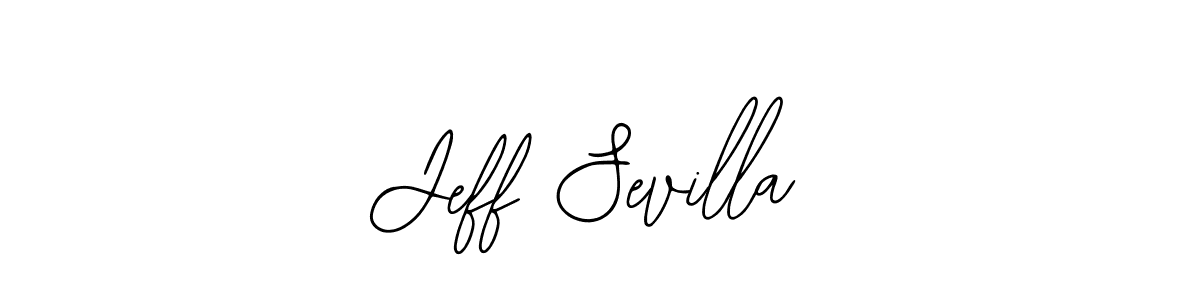 Similarly Bearetta-2O07w is the best handwritten signature design. Signature creator online .You can use it as an online autograph creator for name Jeff Sevilla. Jeff Sevilla signature style 12 images and pictures png