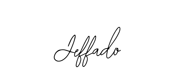 Use a signature maker to create a handwritten signature online. With this signature software, you can design (Bearetta-2O07w) your own signature for name Jeffado. Jeffado signature style 12 images and pictures png