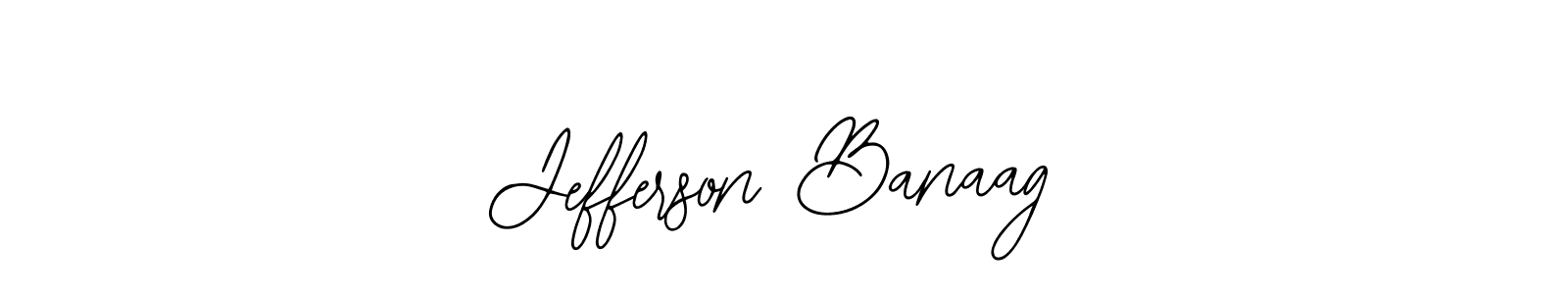 You should practise on your own different ways (Bearetta-2O07w) to write your name (Jefferson Banaag) in signature. don't let someone else do it for you. Jefferson Banaag signature style 12 images and pictures png