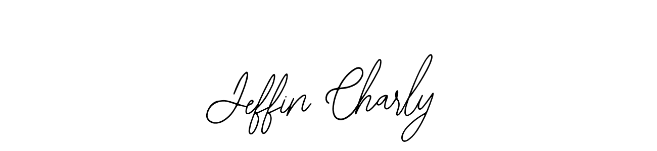 Use a signature maker to create a handwritten signature online. With this signature software, you can design (Bearetta-2O07w) your own signature for name Jeffin Charly. Jeffin Charly signature style 12 images and pictures png