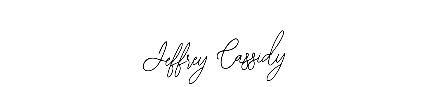 How to make Jeffrey Cassidy name signature. Use Bearetta-2O07w style for creating short signs online. This is the latest handwritten sign. Jeffrey Cassidy signature style 12 images and pictures png