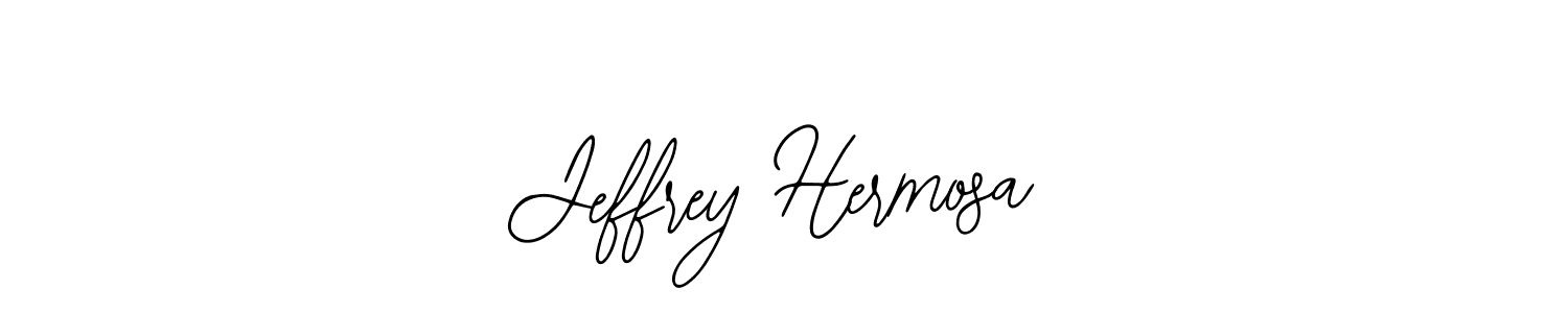 How to make Jeffrey Hermosa name signature. Use Bearetta-2O07w style for creating short signs online. This is the latest handwritten sign. Jeffrey Hermosa signature style 12 images and pictures png