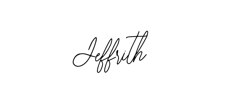 You should practise on your own different ways (Bearetta-2O07w) to write your name (Jeffrith) in signature. don't let someone else do it for you. Jeffrith signature style 12 images and pictures png