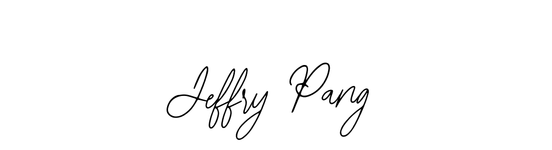 Design your own signature with our free online signature maker. With this signature software, you can create a handwritten (Bearetta-2O07w) signature for name Jeffry Pang. Jeffry Pang signature style 12 images and pictures png