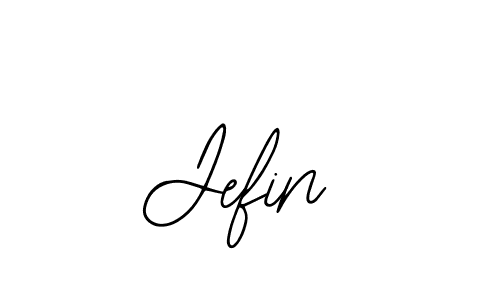 How to make Jefin signature? Bearetta-2O07w is a professional autograph style. Create handwritten signature for Jefin name. Jefin signature style 12 images and pictures png