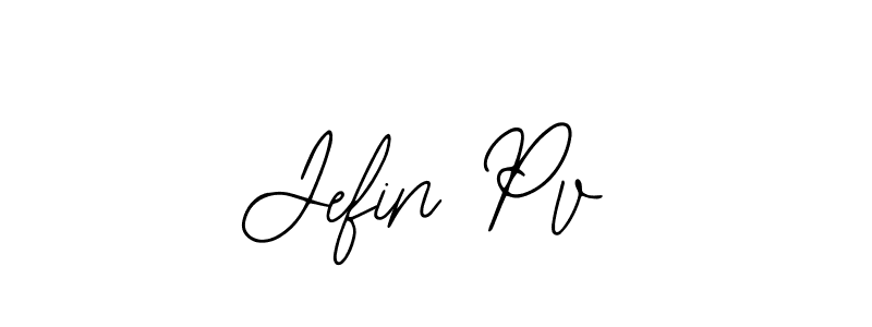 Create a beautiful signature design for name Jefin Pv. With this signature (Bearetta-2O07w) fonts, you can make a handwritten signature for free. Jefin Pv signature style 12 images and pictures png