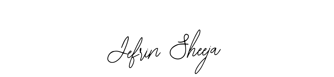How to make Jefrin Sheeja signature? Bearetta-2O07w is a professional autograph style. Create handwritten signature for Jefrin Sheeja name. Jefrin Sheeja signature style 12 images and pictures png