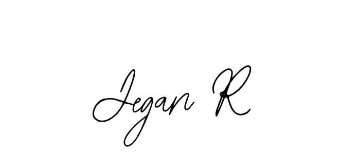 Use a signature maker to create a handwritten signature online. With this signature software, you can design (Bearetta-2O07w) your own signature for name Jegan R. Jegan R signature style 12 images and pictures png