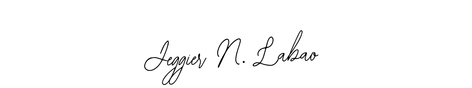 Make a beautiful signature design for name Jeggier N. Labao. Use this online signature maker to create a handwritten signature for free. Jeggier N. Labao signature style 12 images and pictures png