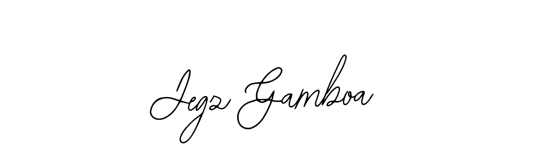 How to make Jegz Gamboa signature? Bearetta-2O07w is a professional autograph style. Create handwritten signature for Jegz Gamboa name. Jegz Gamboa signature style 12 images and pictures png