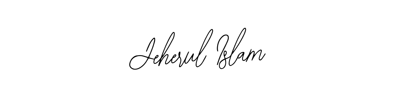 Design your own signature with our free online signature maker. With this signature software, you can create a handwritten (Bearetta-2O07w) signature for name Jeherul Islam. Jeherul Islam signature style 12 images and pictures png