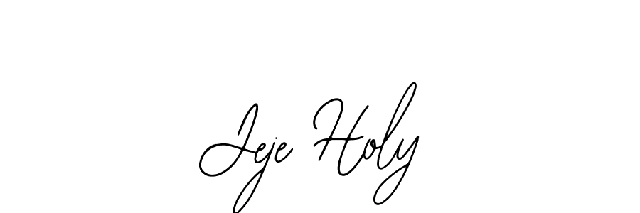How to make Jeje Holy name signature. Use Bearetta-2O07w style for creating short signs online. This is the latest handwritten sign. Jeje Holy signature style 12 images and pictures png