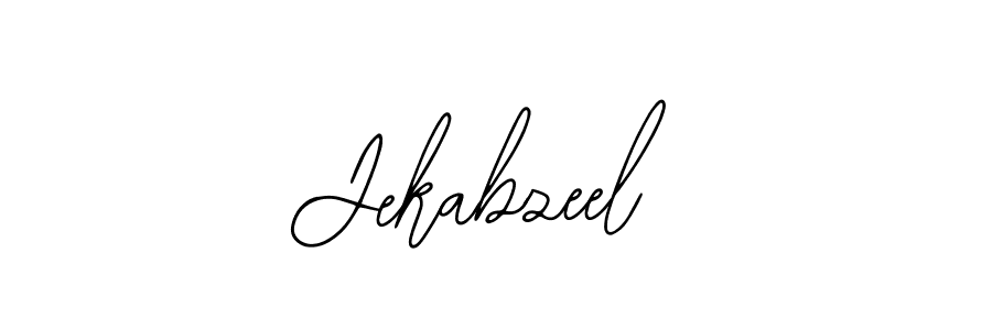 Bearetta-2O07w is a professional signature style that is perfect for those who want to add a touch of class to their signature. It is also a great choice for those who want to make their signature more unique. Get Jekabzeel name to fancy signature for free. Jekabzeel signature style 12 images and pictures png