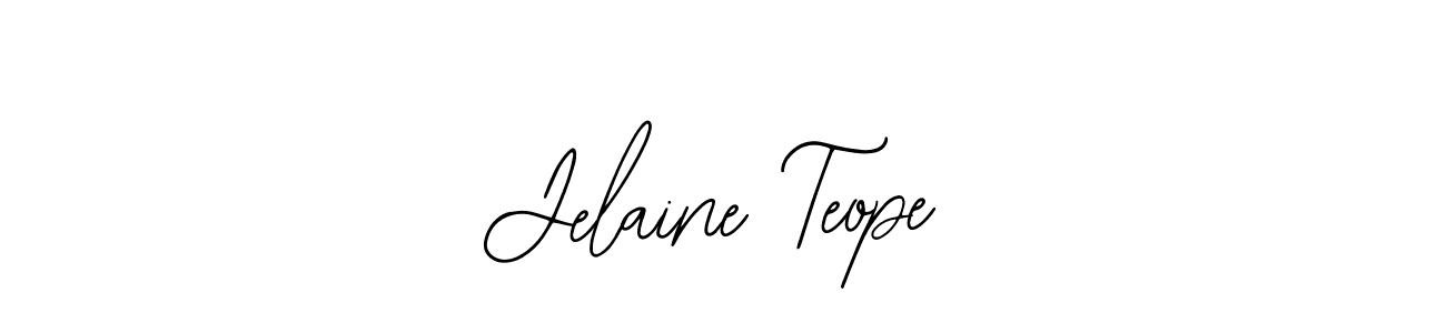 It looks lik you need a new signature style for name Jelaine Teope. Design unique handwritten (Bearetta-2O07w) signature with our free signature maker in just a few clicks. Jelaine Teope signature style 12 images and pictures png