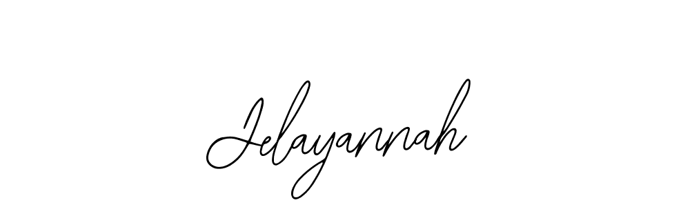 Make a beautiful signature design for name Jelayannah. With this signature (Bearetta-2O07w) style, you can create a handwritten signature for free. Jelayannah signature style 12 images and pictures png
