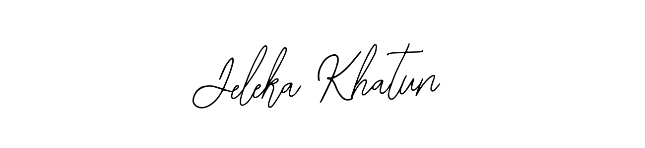 Also we have Jeleka Khatun name is the best signature style. Create professional handwritten signature collection using Bearetta-2O07w autograph style. Jeleka Khatun signature style 12 images and pictures png