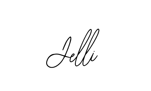 Design your own signature with our free online signature maker. With this signature software, you can create a handwritten (Bearetta-2O07w) signature for name Jelli. Jelli signature style 12 images and pictures png