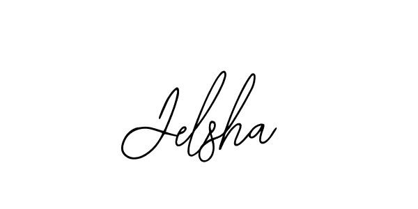 How to make Jelsha name signature. Use Bearetta-2O07w style for creating short signs online. This is the latest handwritten sign. Jelsha signature style 12 images and pictures png