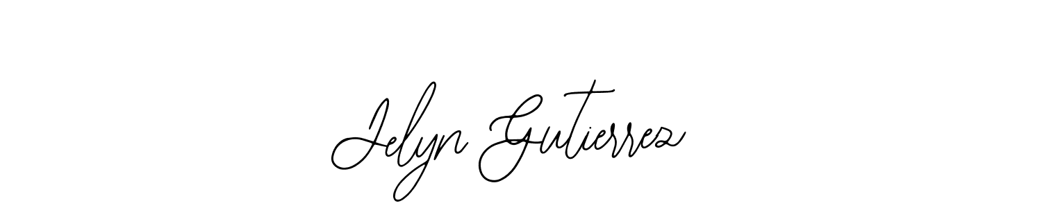 Use a signature maker to create a handwritten signature online. With this signature software, you can design (Bearetta-2O07w) your own signature for name Jelyn Gutierrez. Jelyn Gutierrez signature style 12 images and pictures png