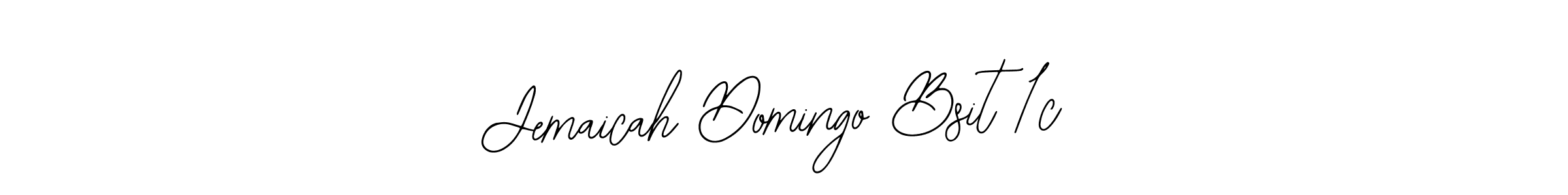 It looks lik you need a new signature style for name Jemaicah Domingo Bsit 1c. Design unique handwritten (Bearetta-2O07w) signature with our free signature maker in just a few clicks. Jemaicah Domingo Bsit 1c signature style 12 images and pictures png
