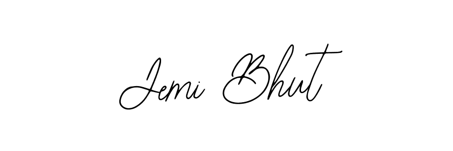 Best and Professional Signature Style for Jemi Bhut. Bearetta-2O07w Best Signature Style Collection. Jemi Bhut signature style 12 images and pictures png