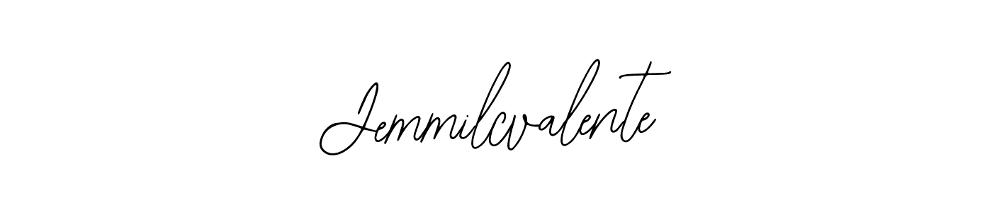 How to make Jemmilcvalente name signature. Use Bearetta-2O07w style for creating short signs online. This is the latest handwritten sign. Jemmilcvalente signature style 12 images and pictures png