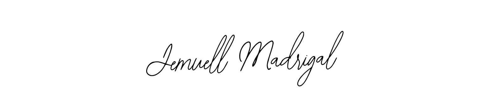 You should practise on your own different ways (Bearetta-2O07w) to write your name (Jemuell Madrigal) in signature. don't let someone else do it for you. Jemuell Madrigal signature style 12 images and pictures png