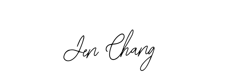 Jen Chang stylish signature style. Best Handwritten Sign (Bearetta-2O07w) for my name. Handwritten Signature Collection Ideas for my name Jen Chang. Jen Chang signature style 12 images and pictures png