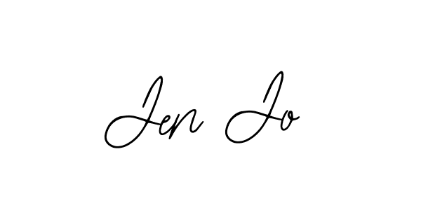 Use a signature maker to create a handwritten signature online. With this signature software, you can design (Bearetta-2O07w) your own signature for name Jen Jo. Jen Jo signature style 12 images and pictures png