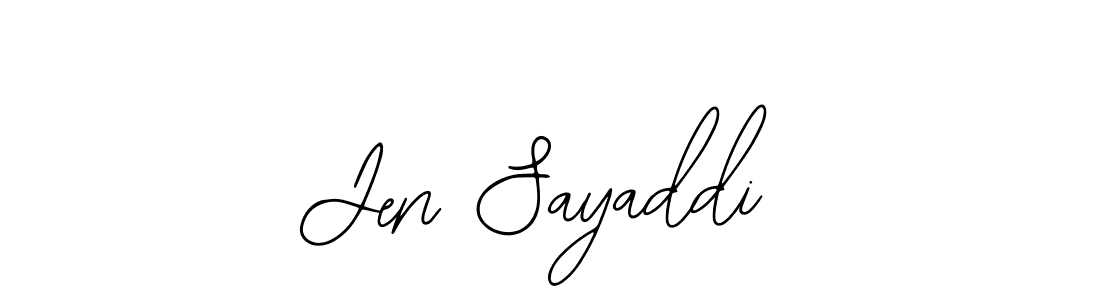 Also You can easily find your signature by using the search form. We will create Jen Sayaddi name handwritten signature images for you free of cost using Bearetta-2O07w sign style. Jen Sayaddi signature style 12 images and pictures png